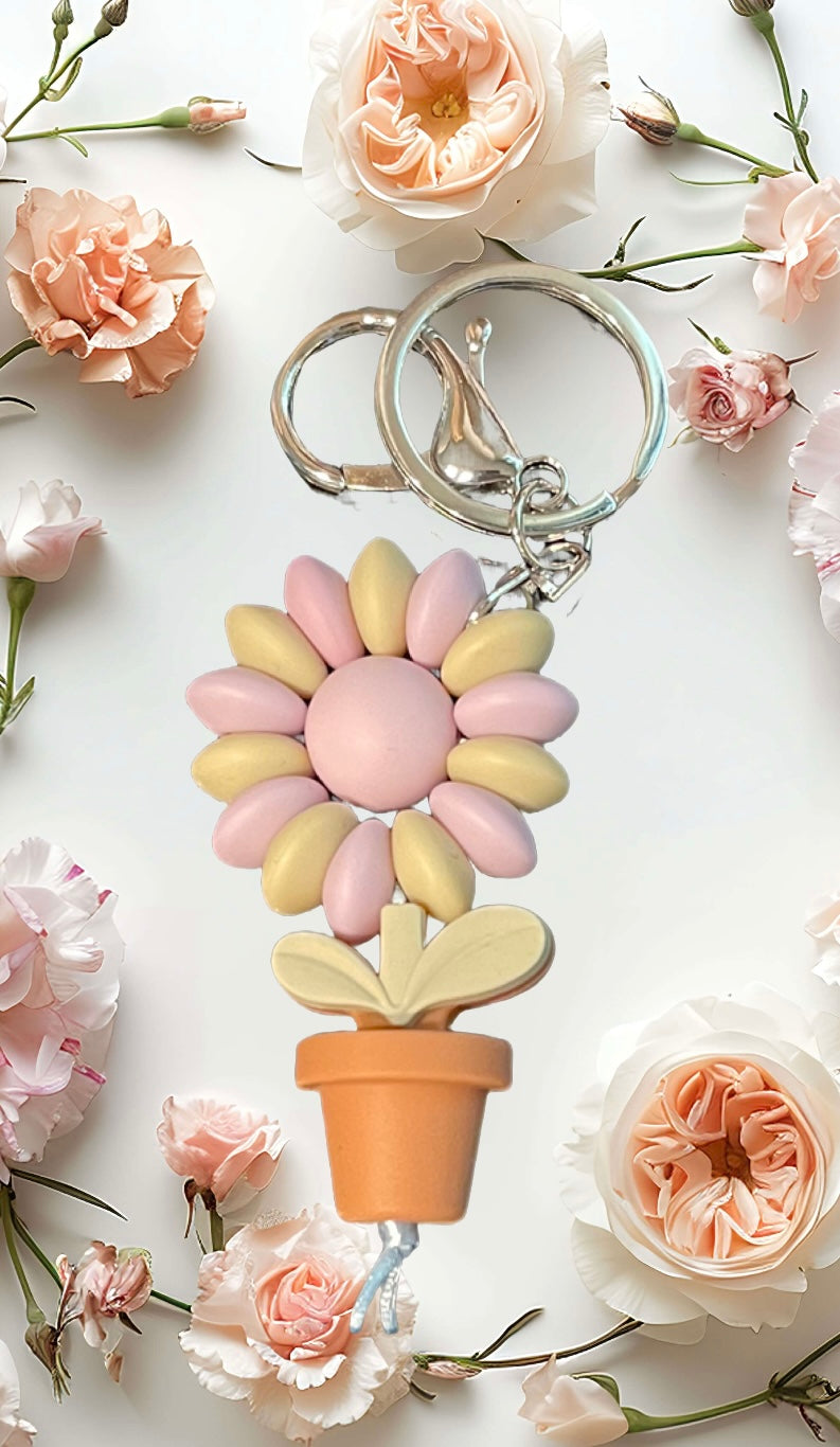 Flowerpot keychain
