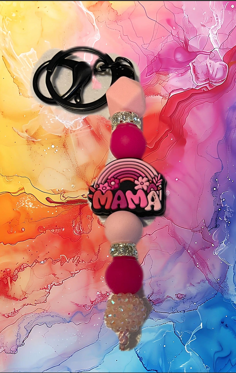 Mama pink rainbow