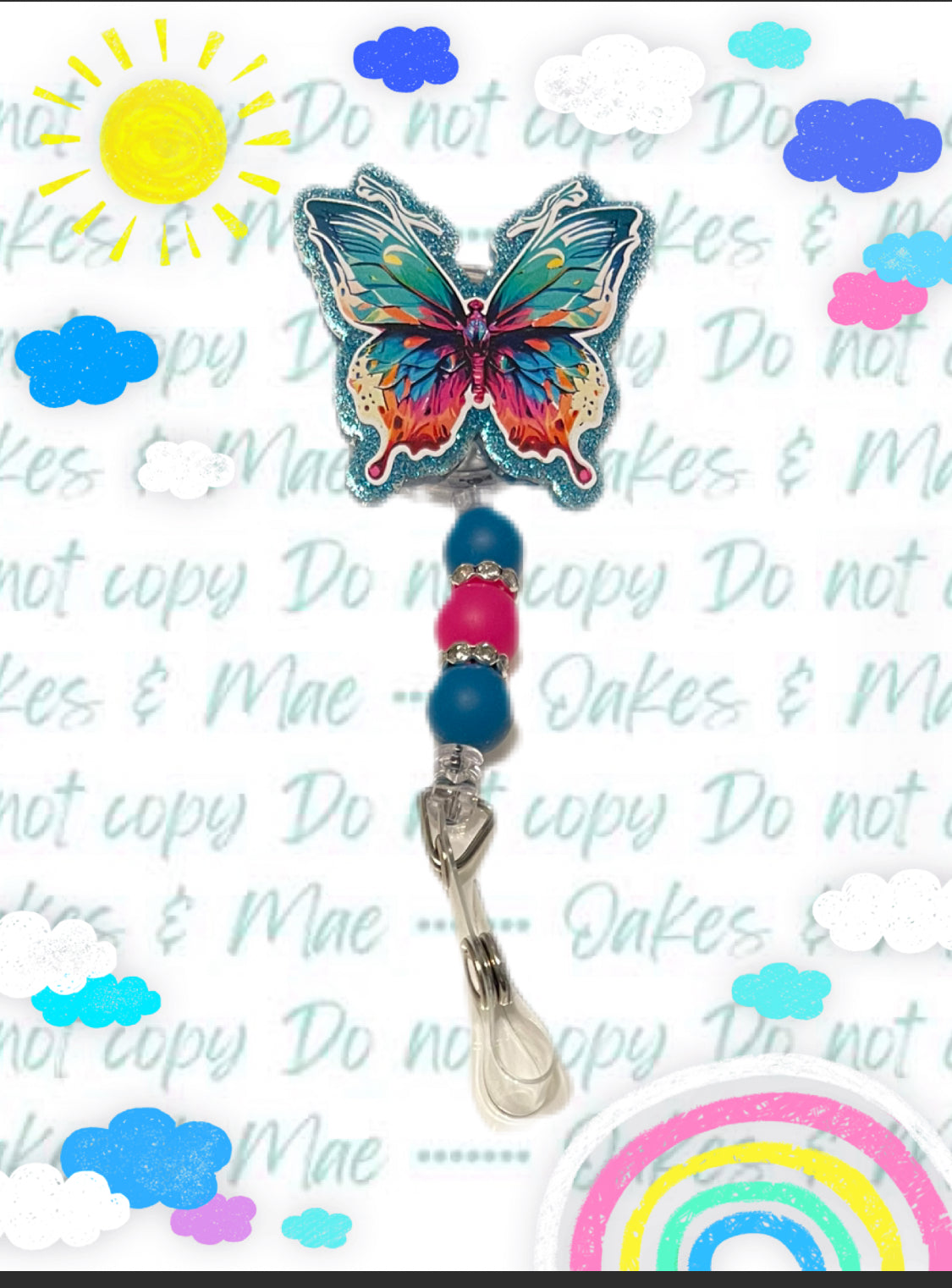 Butterfly Badge Reel