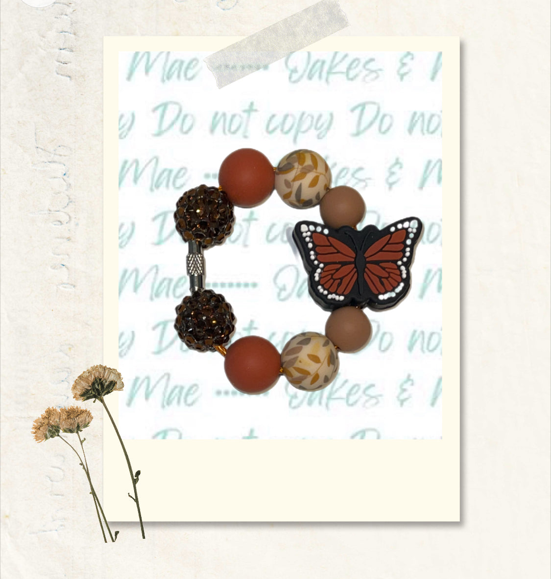 Monarch Butterfly Cup Charm