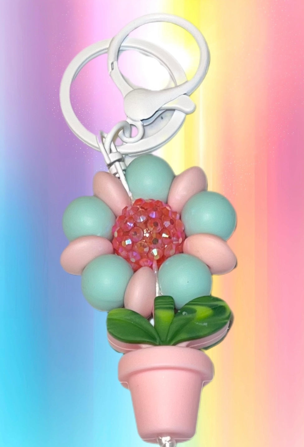 Flowerpot keychain