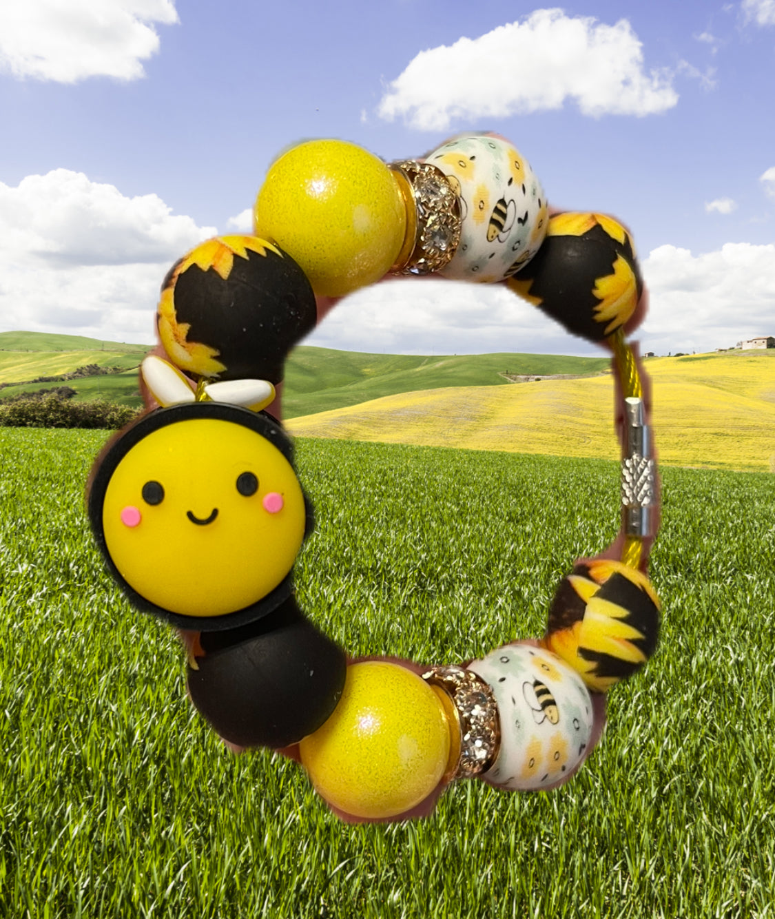 Bee cup charm