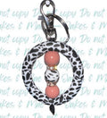 Cowprint Ring Keychain