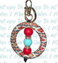 Aztec Ring Keychain