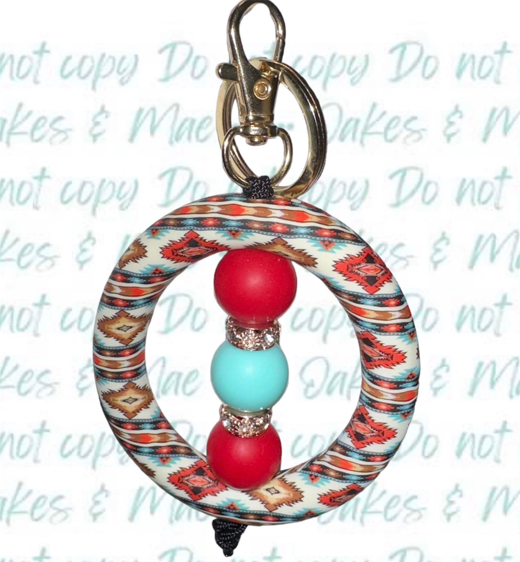 Aztec Ring Keychain